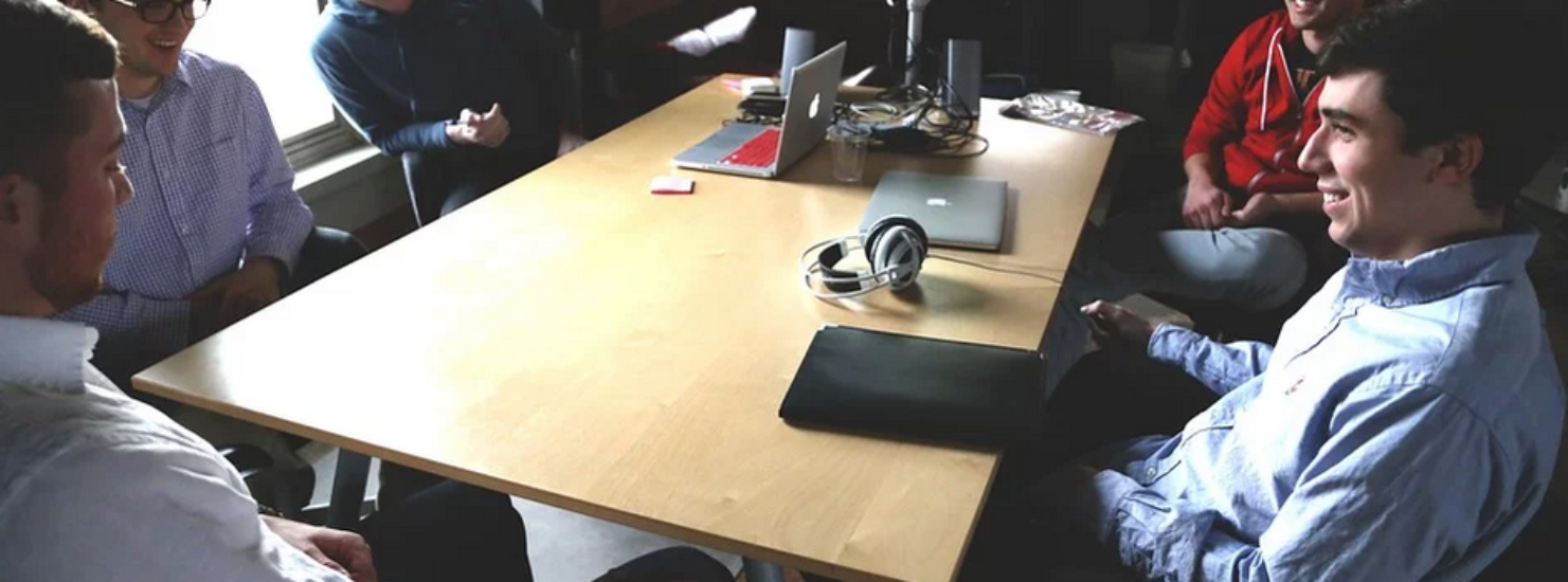 a startup meeting